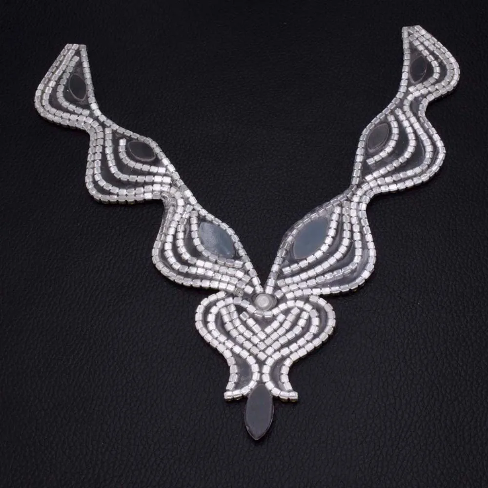 2 шт. вечернее платье с розами ткань свадебные воротники стразы аппликация