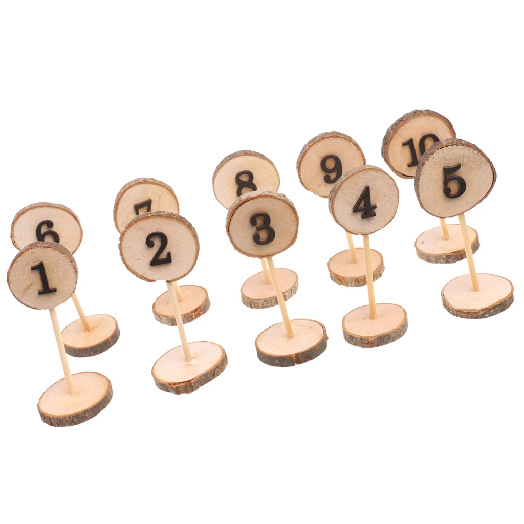 Деревенская древесина 1 10 настольных чисел бревен свадебная фотостойка отдельно