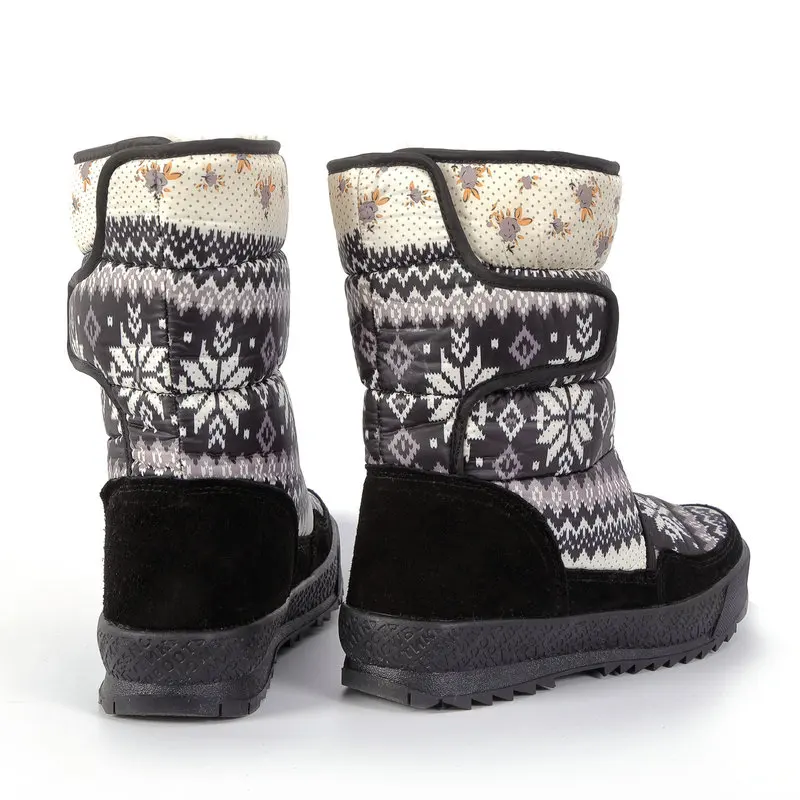 Женские ботинки зимняя теплая обувь зимние нескользящая резиновая подошва