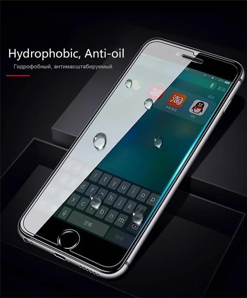 2 шт. закаленное стекло для iphone X XS 11 Pro Max XR 7 8 5 5S SE Защитная пленка для экрана iphone 7 8 6s X 11 Pro
