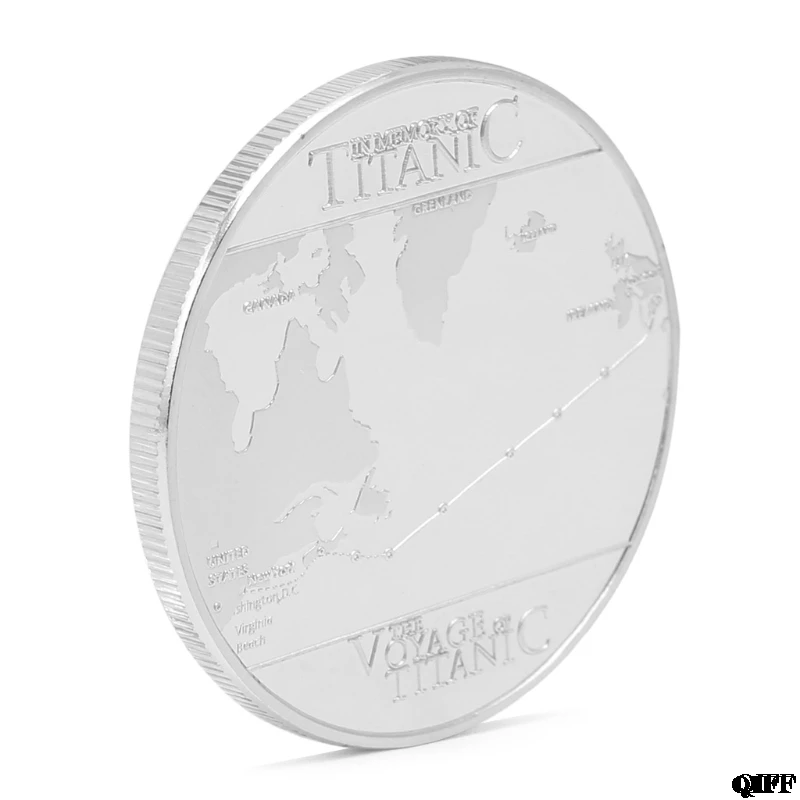 RMS Titanic Sailing Routes позолоченный посеребренный памятный вызов монета подарок