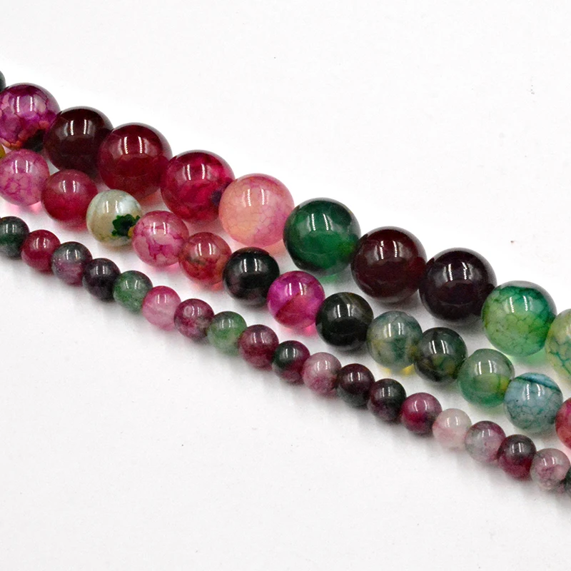 Бусины Из Натурального турмалина, круглые, 4-12 мм