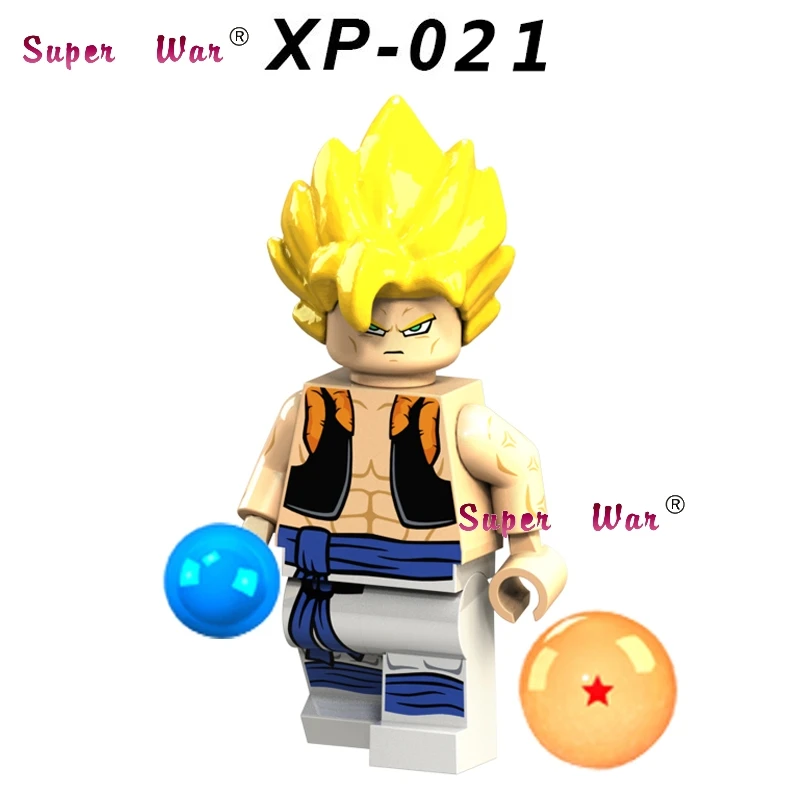 XP021 Один строительный конструктор Super Mario Bros Luigi Dragon Ball Z Torankusu мультфильм серии модель кирпич детские игрушки для детей - Цвет: XP021