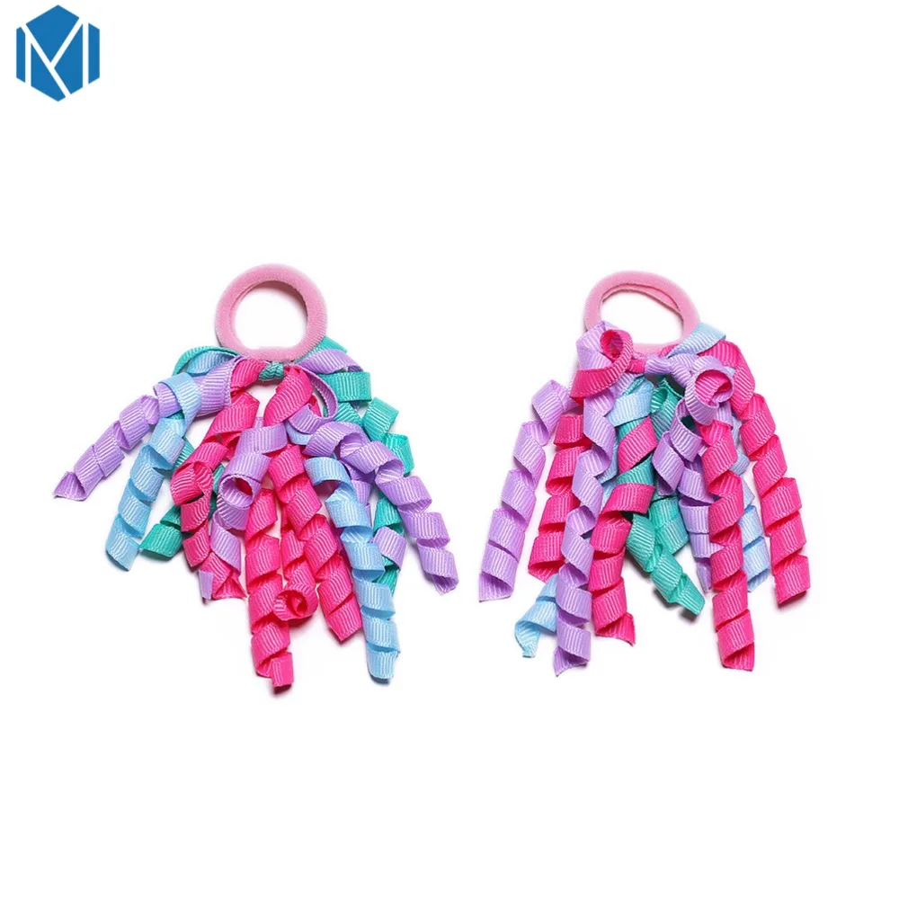 Детские резинки для волос MISM2pcs/набор цветные эластичные девочек|Аксессуары