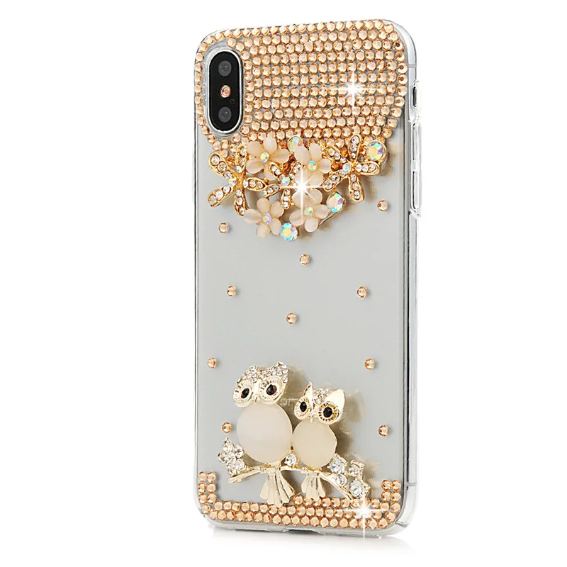 YOKIRIN 3D Diamond Cover Bling Rhinestone Phone Case For iPhone X 7 8 Plus Samsung Galaxy Note S8 A5 2017 J3 J5 J7 |