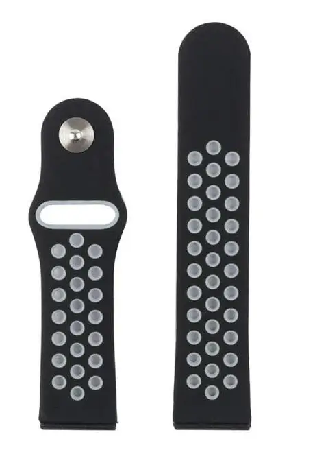 Силиконовый ремешок Ticwatch 1 2 E pro для samsung galaxy watch active 42 46 s2 s3 live Neo huami amazfit 2 s 1 bip pace Sport Band