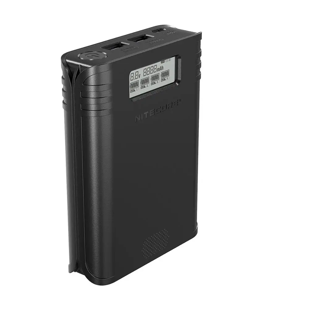 Оригинальное NITECORE F4 четырехслотовое гибкое зарядное устройство банка мощности применяется к литий-ионному/младенческому коэффициенту смерти: 18650