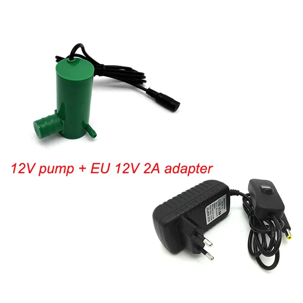12В 19 Вт 1.4A 9 м 500л/ч щетка микро dc погружной насос - Напряжение: with EU adapter
