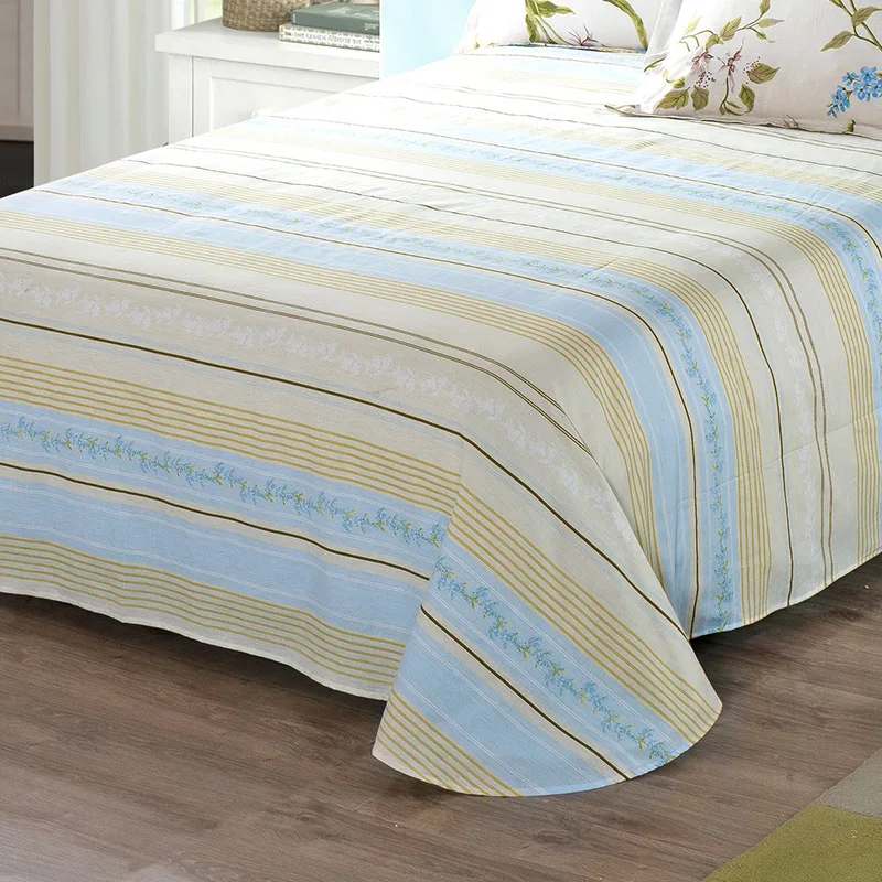 Хлопок простыня двойная наволочка 3 шт. наволочки плоской подошве покрывает