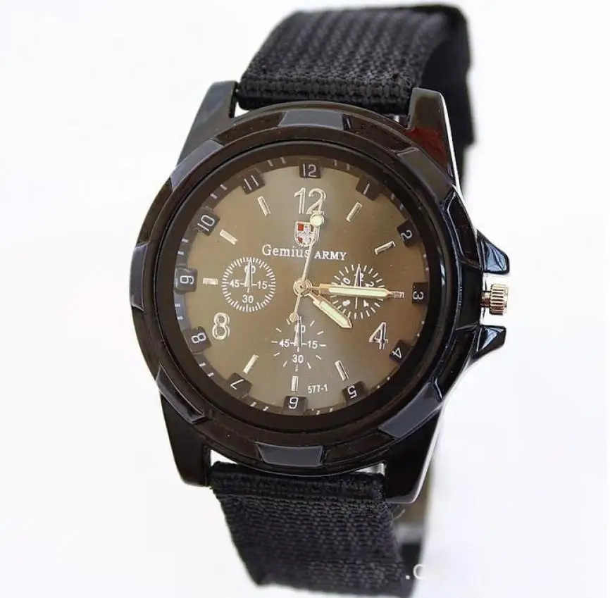 Мужские часы Reloj Gemius Army ткань спортивные Megir Мода 2018 Роскошный топ бренд браслет