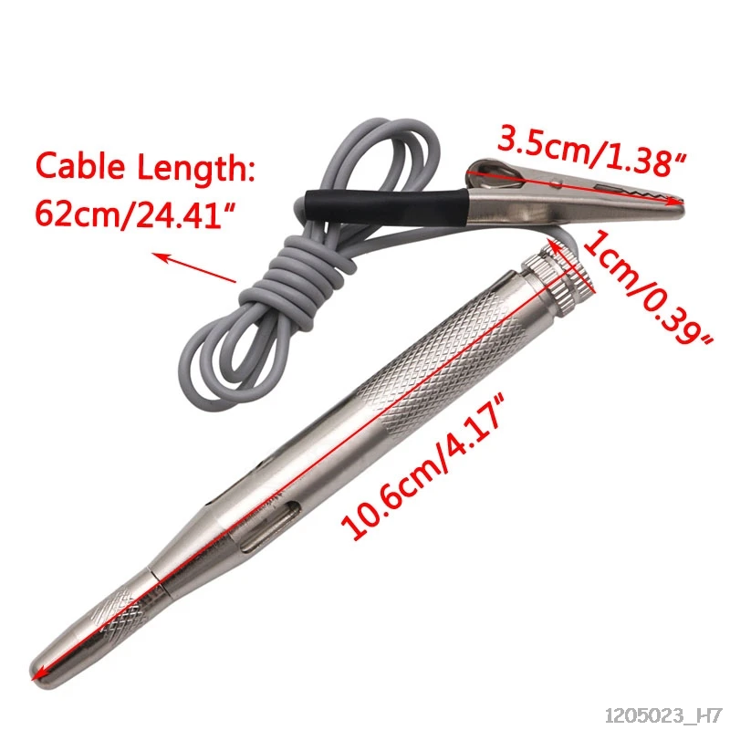 Автомобильный тестер цепи мотоцикла испытательный вольтметр лампочка 6 в 12 В 24