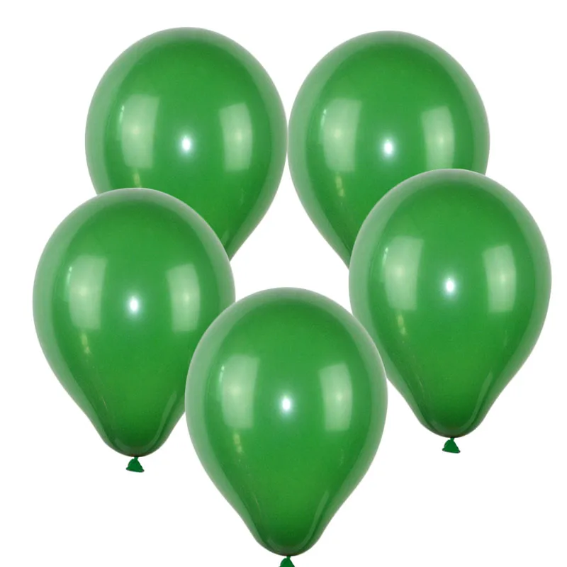 10pcs green balloon3 Воздушные шары на день рождения для мальчиков, вечерние шары в виде динозавра, животных, джунглей, Декоративные искусственные тропические Пальмовые Листья - Цвет: 10pcs green balloon3