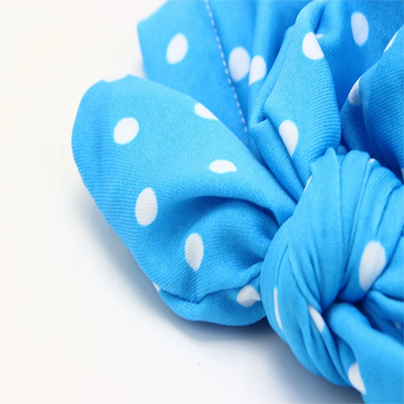 Lacontrie/Детская Хлопковая мягкая шапка-тюрбан с кроличьими ушками эластичная шапка