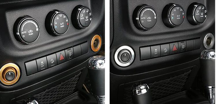 Черное зеркало бокового вида с регулируемой кнопкой переключения и кольцом