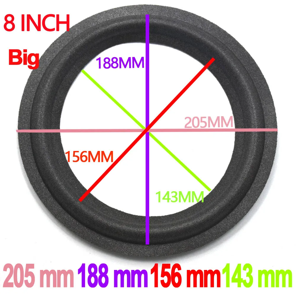 2 шт. кольцо из вспененного материала для динамика ремонт 8 дюймов большой размер