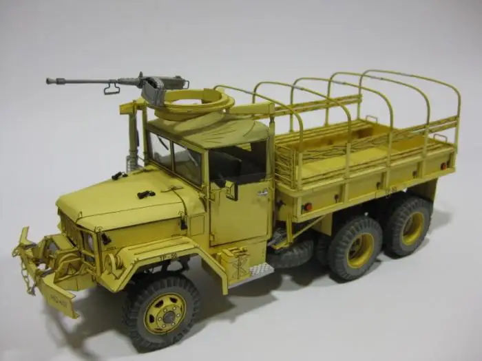 Второй мировой войны GMC M35 A2 2,5 тонн грузовой автомобиль 3D Бумага модель ди