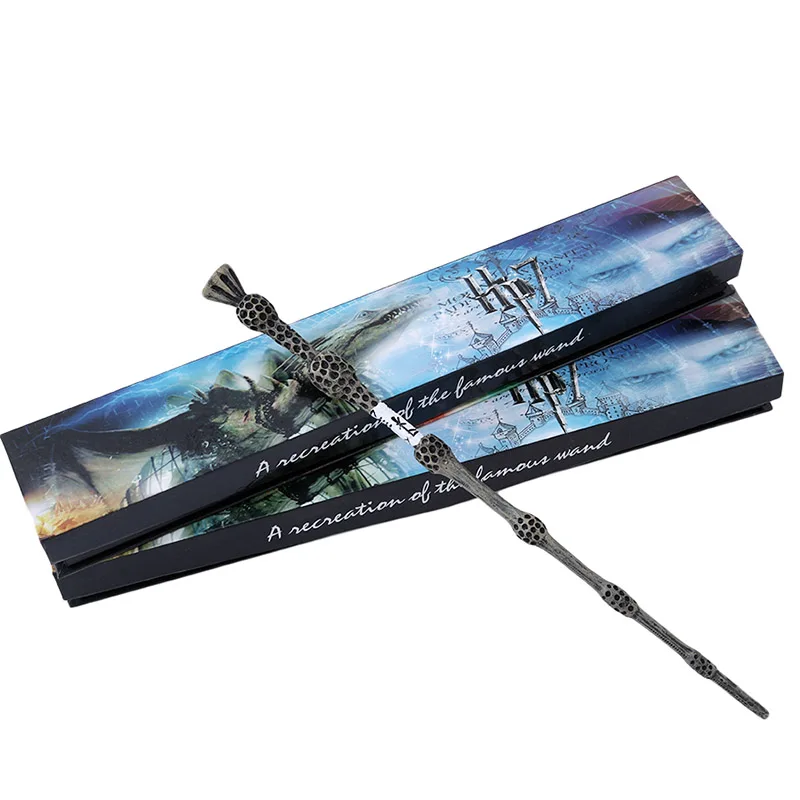 Dumbledore 316 Colsplay металлический Железный сердечник Поттер Гермиона Грейнджер Волшебная волшебная палочка/элегантная лента на палочке упаковка подарочной коробки - Цвет: Dumbledore 316