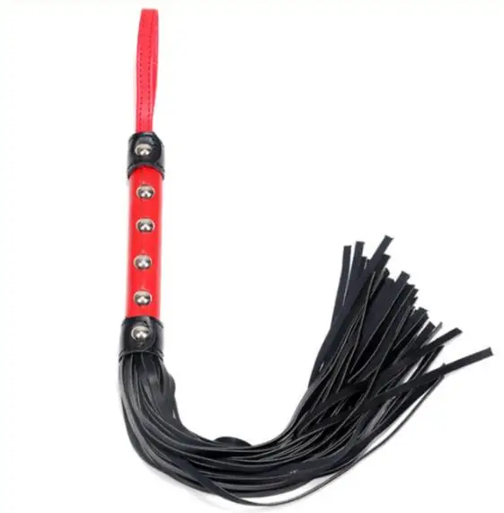 Эротические игрушки сексуальные Whip Черный Lash красной ручкой для взрослых игры