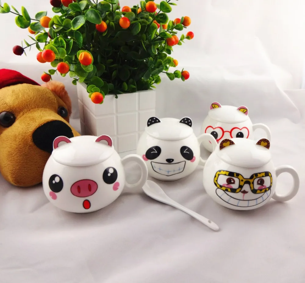 2018 милые кружки с изображением панды керамическая чашка кофейные животными
