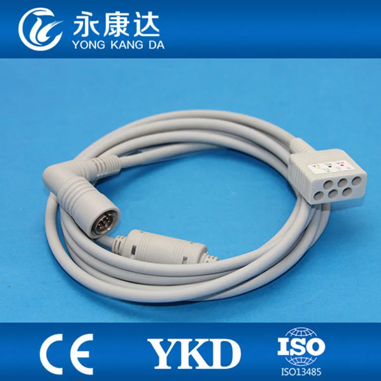Совместим с COLIN BP-88 BP-306 5-свинцовым кабелем ECG 6pin |