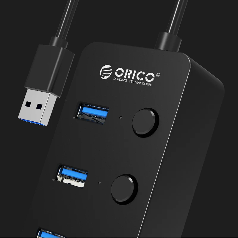 Блок питания для автобуса ORICO W9PH4 4 портовый концентратор USB 3 0 с индивидуальными