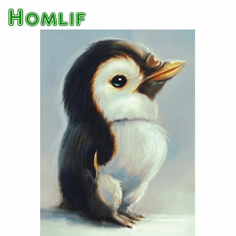 HOMLIF 5D DIY алмазная живопись вышивка крестиком Пингвин Детские хобби рукоделие