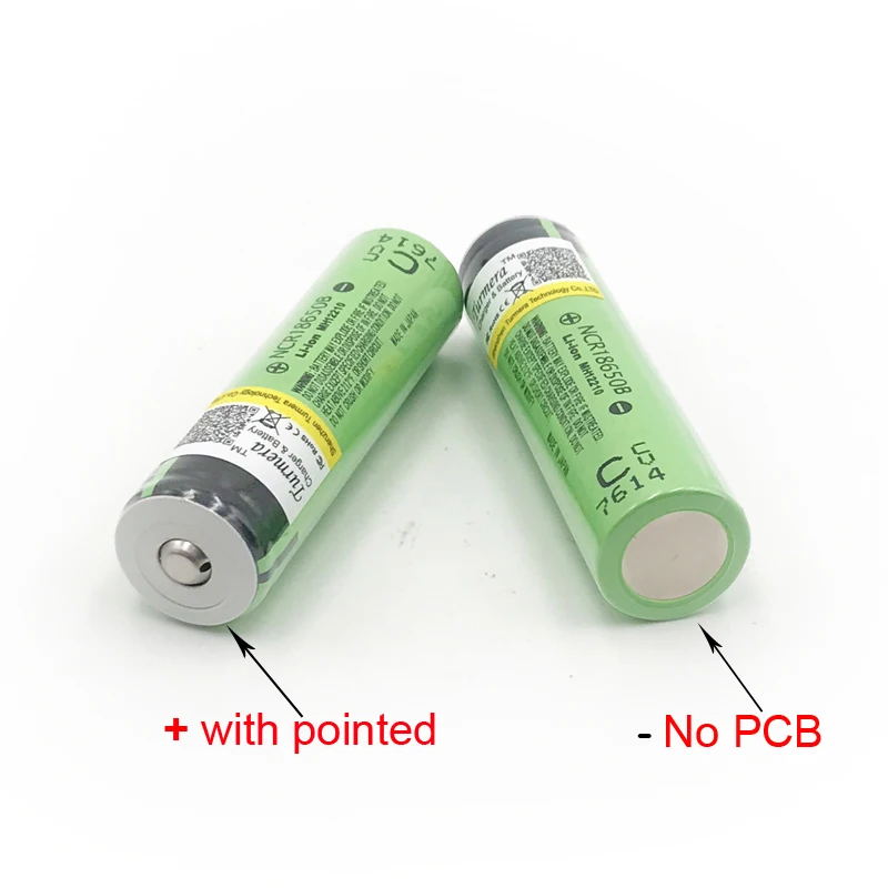 Аккумулятор 18650 ncr18650b 3400mah аккумулятор ncr 18650b с заостренным без PCB для фонарика|battery