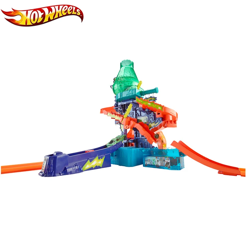 Hot Wheels цветные брызги научная лаборатория автомобиль трек переключатели с