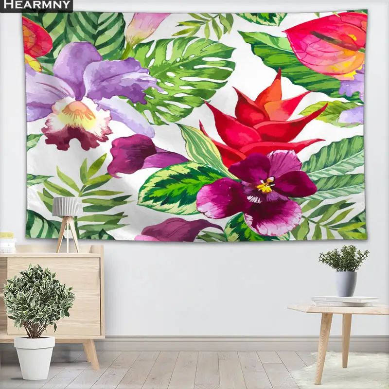 Тропический гобелен Настенный декор Рождественский настенный украшение для