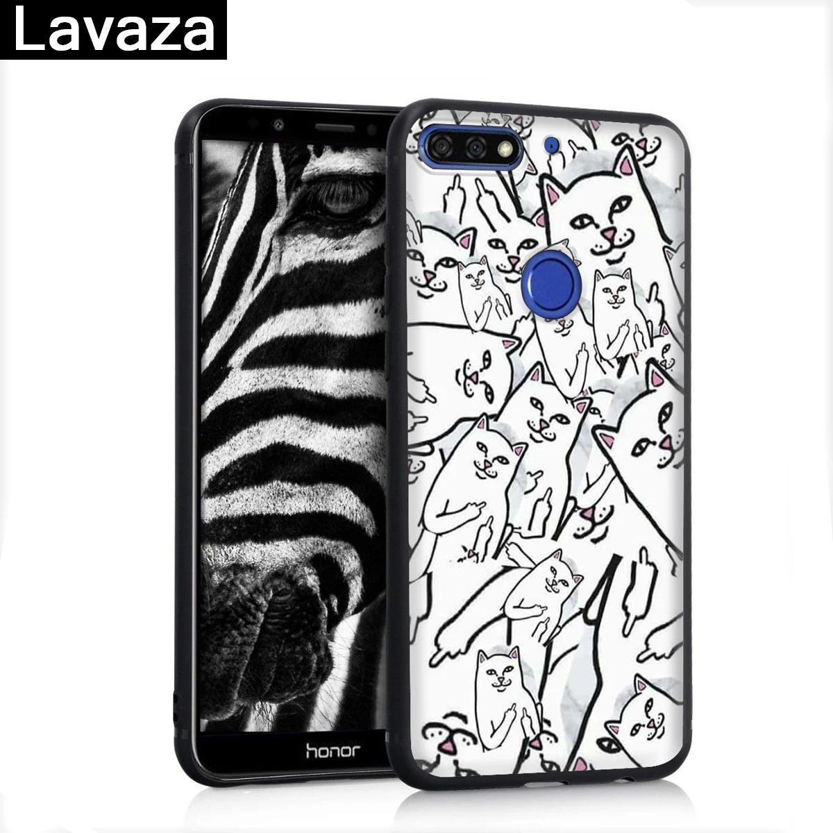 Lavaza модный Забавный силиконовый чехол с принтом кота для huawei P8 Lite P9 Mini P10 P20 Pro P Smart P30