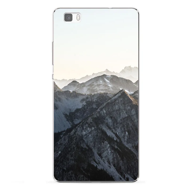 Huawei p8 lite Case Silicon landscape Painting Soft TPU Back Cover for p8lite Phone Protect shell |