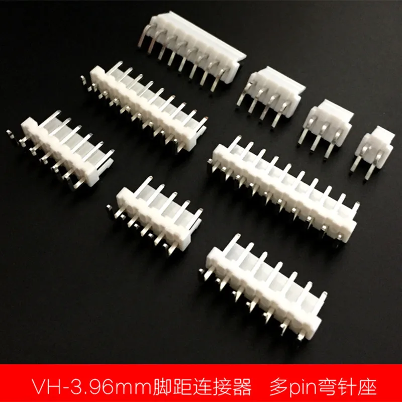 

100 PCS VH 3.96 2 3 4 5 6 7 8P Connector 3.96 MM Connect Plug-in Unit Bending Needle