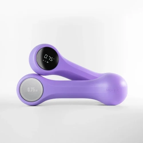 0.5KG-Purple XIAOMI Mijia Move It Beat 2x0,5 кг портативный мини USB Перезаряжаемый умный спортивный гантели оборудование для фитнеса унисекс H20 - Цвет: 0.5KG-Purple