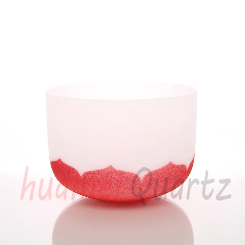 11 дюймов цветной Лотос с логотипом чакры матовая кварцевая Поющая чаша|lotus logo|lotus