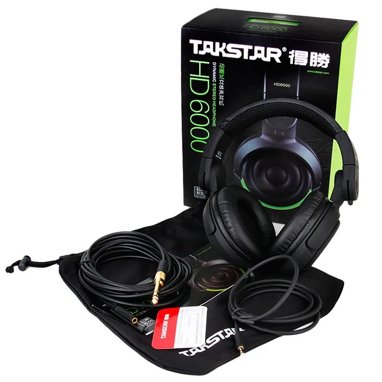 Оригинальные профессиональные стереодинамические наушники Takstar HD6000 для DJ
