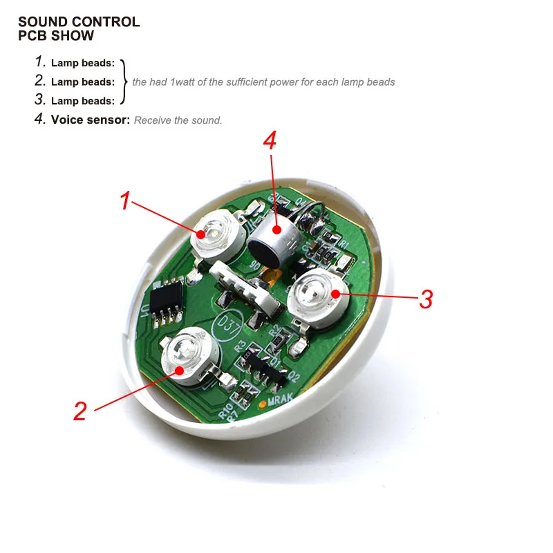 Автомобильная USB диджейская лампа цветные RGB атмосферные огни Волшебный шар