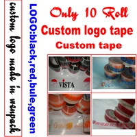 custom printed logo gift adhesive clear packaging sealing tape