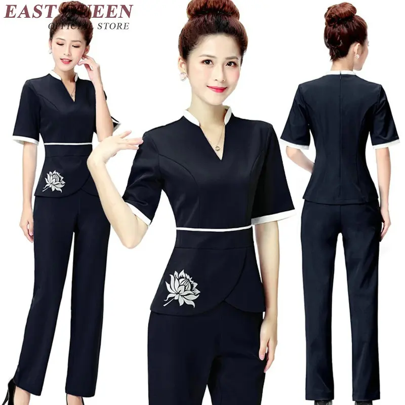 Массажная униформа для салона красоты медицинская Униформа с V-образным вырезом