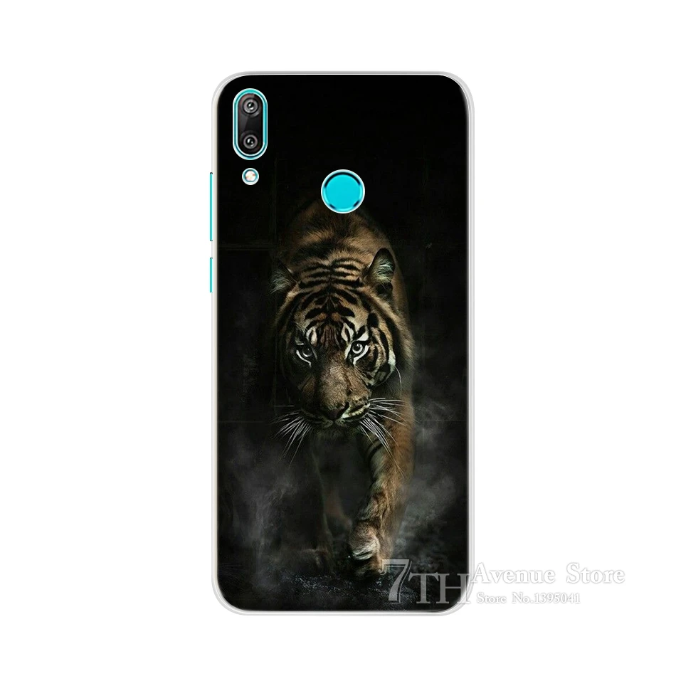 Армейский зеленый Силиконовый чехол для телефона из ТПУ для huawei Y7 Prime, мягкий чехол из ТПУ для huawei Y7, чехол для huawei Y 7 Y7 Prime - Цвет: Армейский зеленый