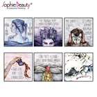 Набор для алмазной вышивки Sophie Beauty, сделай сам, вышивка крестиком, русские милые девушки, стразы, полная выкладка, мозаика