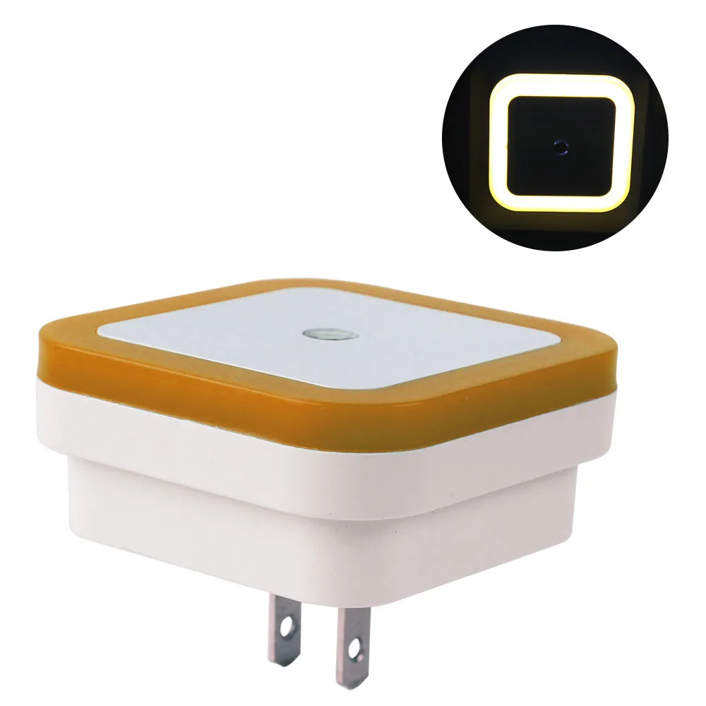 Square Orange Светодиодный ночник, ночник, светильник с датчиком управления, светодиодный светильник для дома, спальни, романтичный ночной Светильник s# KF - Испускаемый цвет: Square Orange