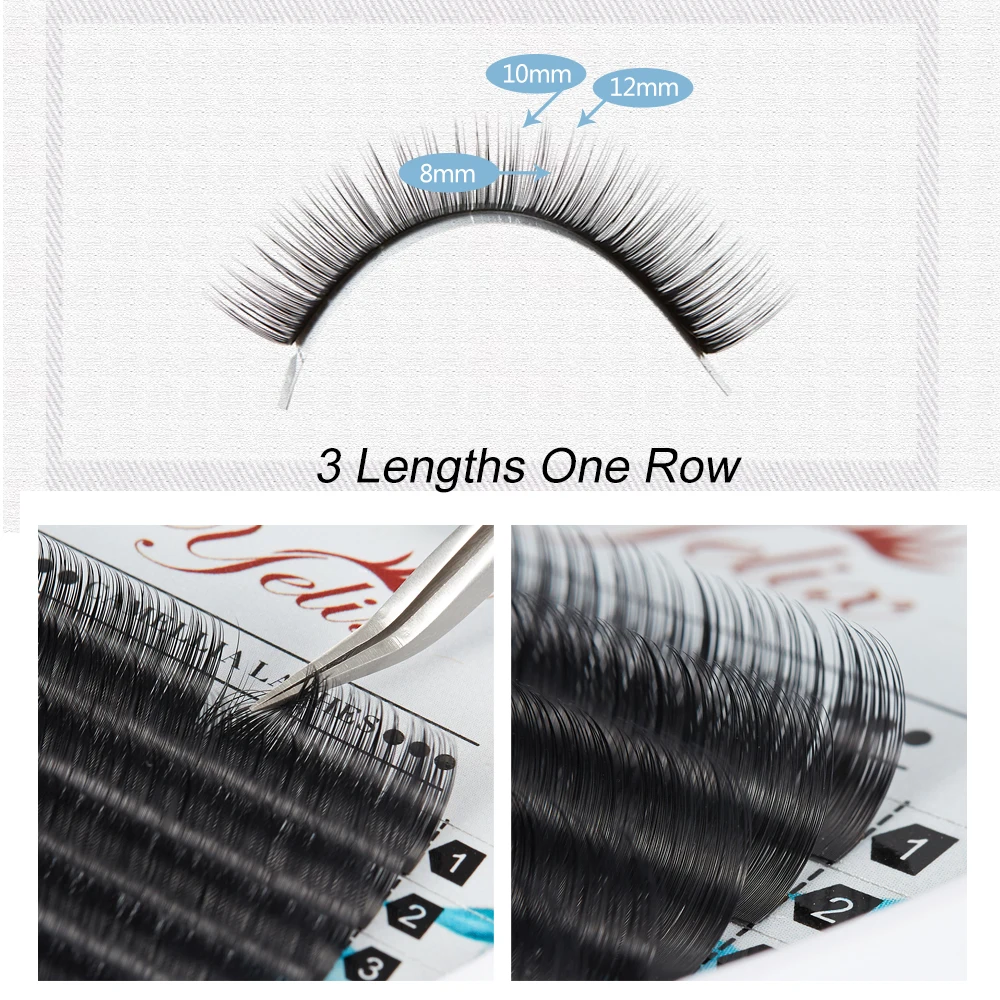 Объемные ресницы Yelix mega для профессиональных любителей самостоятельного