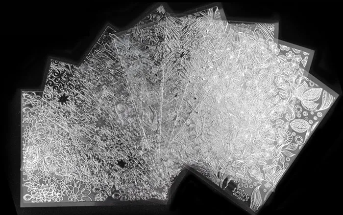 Серебристый 8 листов тисненые Золотые 3D наконечники металлический Цветочный Дизайн полное покрытие наклейки для дизайна ногтей наклейка декоративный для маникюра DIY Набор - Цвет: Серебристый