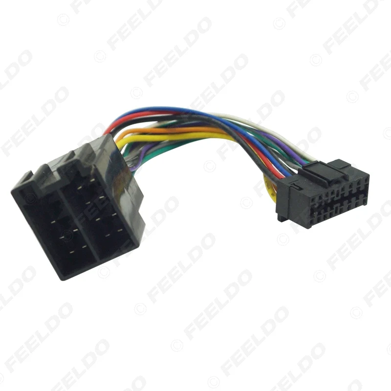 FEELDO Car Stereo Radio Wire Harness Adapter For Sony 16-Pin Connector Into To ISO 10487 | Автомобили и мотоциклы