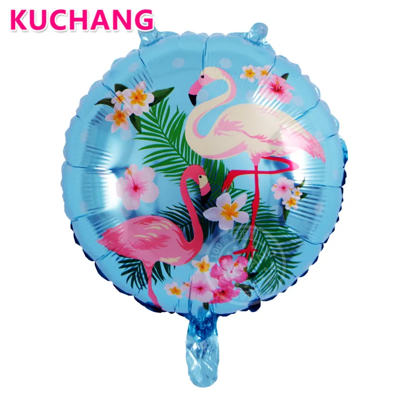 18inch blue flamingo 1 шт. Jumbo Фламинго тропический коктейль напиток шар кактус XOXO бутылка для губ фольга Globos Baby свадебный душ День Рождения Декор - Цвет: 18inch blue flamingo