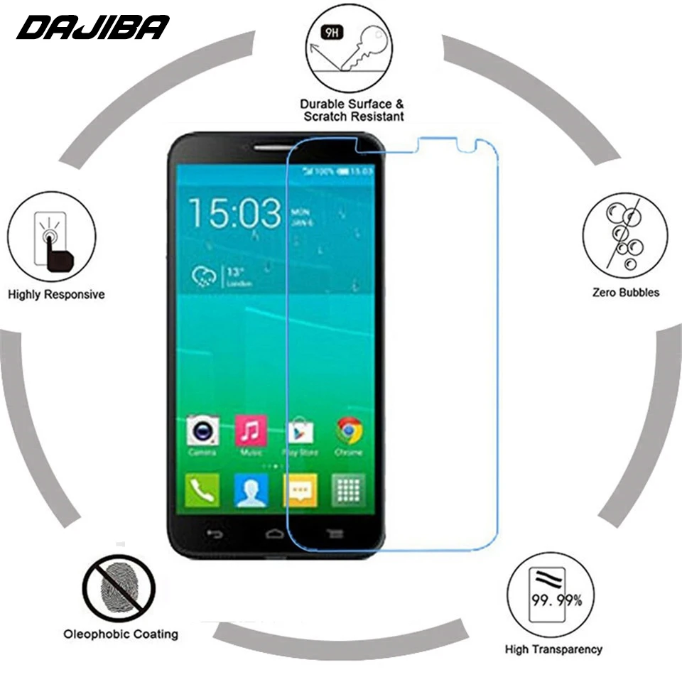 2.5D пленка из закаленного стекла для Alcatel One Touch Idol 2 Защита экрана 6037 6037Y 6037B 6037K