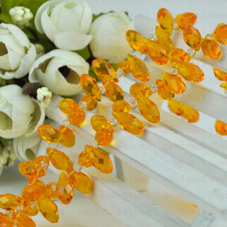 Цена продажи! 100 шт. стеклянные бусины в форме капли 6 х12 мм | Украшения и