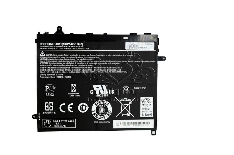 Оригинальный аккумулятор JIGU 1ICP5/80/120 2 BAT 1011 для ноутбука ACER Icona Tab A510 A700 10K32U 3 7 В 36