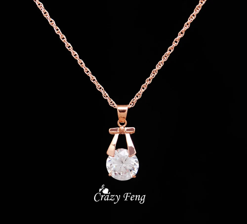 Комплект свадебных украшений для женщин серьги-подвески золотого цвета колье