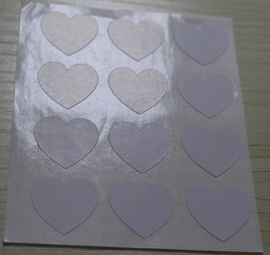 1.9cm White Heart Stickers - mini heart sticker | Дом и сад